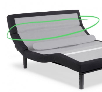 How upright (what angle) can the head of an adjustable bed be raised?