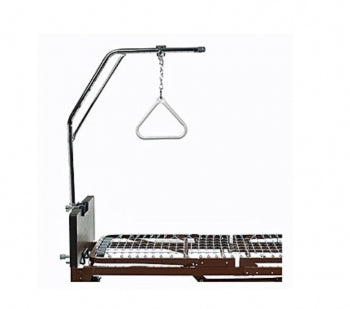 A trapeze can be a helpful addition to a hospital bed