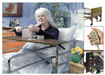 Can you deliver a hospital bed to a retirement home during a certain time window?