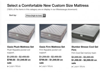 Do you customize existing mattresses?