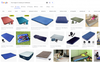 Do you sell blow up air mattresses?