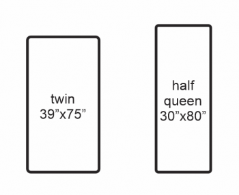 Can a twin fitted sheet be used on half of a split queen adjustable bed?
