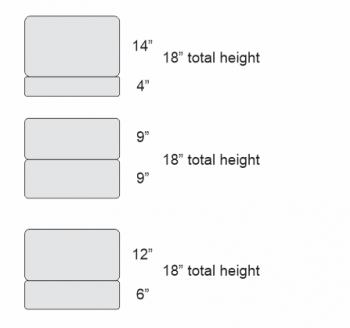 I need a mattress and box to total a certain height