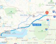 Who can ship a 160cm by 200cm European Queen mattress to Montreal?