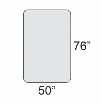 50 inches by 76 inches is not a standard 3/4 mattress size but we can make you one for the same price.