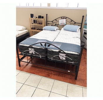 If I have a metal headboard and footboard can we drop your adjustable beds inside?
