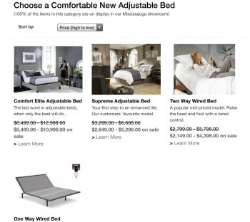 How come your adjustable beds cost more than $400?