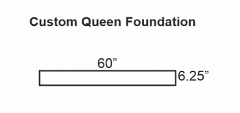 Can you make me a queen box spring or wood foundation that is 6.25 inches high?