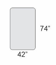 Where can I buy a 42 inch by 74 inch custom mattress?