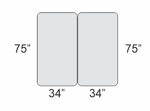 Who can make a pair of 34 inch by 75 inch custom mattresses that are different comforts?