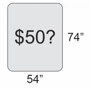 A customer was looking for a double mattress between $50-$70