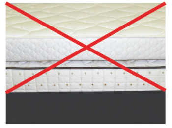 Can you stack two mattresses together for more comfort?