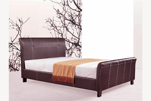 King Dark Chestnut Platform Bed