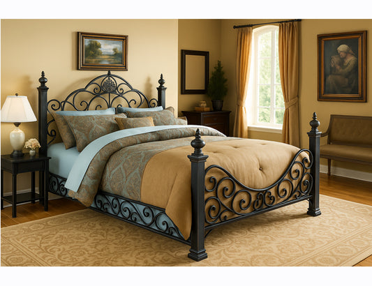 Baroque Bed & Rails
