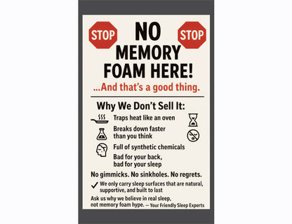 Vinyl Foam Improved Core Mattress